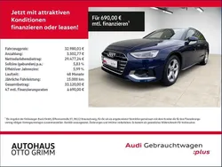 Blau (navarrablau metallic) Gebraucht 2024 Audi A4 Advanced Kombi | 32.980 € (Fairer Preis)