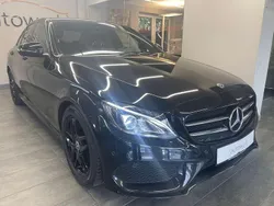 Obsidianschwarz Gebraucht 2018 Mercedes C200 AMG line Limousine | 21.499 € (Teuer)