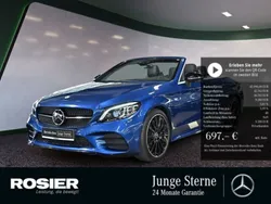 Blau / spektralblau (metallic) Gebraucht 2023 Mercedes C200 AMG Cabrio | 47.770 € (Teuer)