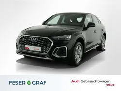 Mythosschwarz metallic Gebraucht 2023 Audi Q5 Sportback S-Line SUV | 46.650 € (Superpreis)