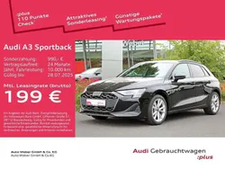 Mythosschwarz metallic Gebraucht 2024 Audi A3 Sportback Ambiente Kombi | 30.880 € (Etwas zu teuer)