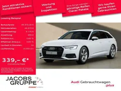 Gletscherweiß metallic Gebraucht 2024 Audi A6 Advanced Plus Kombi | 46.970 €