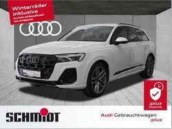 Gletscherweiß metallic Gebraucht 2024 Audi Q7 S-Line SUV | 73.840 € (Teuer)