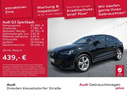 Mythosschwarz metallic Gebraucht 2024 Audi Q3 S-Line SUV | 43.490 € (Fairer Preis)