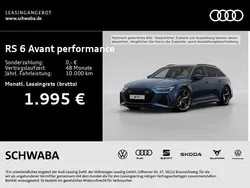 Blau Neu 2025 Audi RS6 Performance Kombi | 163.890 € (Teuer)