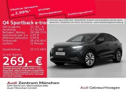 Mythosschwarz metallic Gebraucht 2022 Audi Q4 Sportback e-tron Advanced SUV | 31.761 € (Etwas zu teuer)