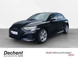 Schwarz Gebraucht 2024 Audi A3 Sportback S-Line Limousine | 35.690 € (Fairer Preis)