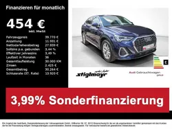 Navarrablau metallic Gebraucht 2024 Audi Q3 Sportback S-Line SUV | 39.770 € (Superpreis)