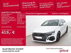 Gletscherweiß metallic Gebraucht 2022 Audi RS3 Sportback Ambiente Kleinwagen | 55.900 € (Fairer Preis)
