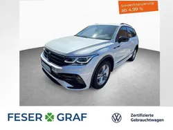 Oryxweiß perlmutteffekt Gebraucht 2024 VW Tiguan Allspace R-line SUV | 45.440 € (Fairer Preis)