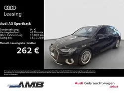 Mythosschwarz metallic Gebraucht 2024 Audi A3 Advanced Plus Limousine | 27.480 € (Superpreis)