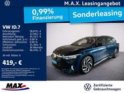 Aquamarinblau metallic schwarz Gebraucht 2024 VW ID.7 GTX Limousine | 58.879 € (Etwas zu teuer)
