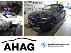 Blau Gebraucht 2017 BMW 218 Sport Line Cabrio | 15.999 € (Superpreis)