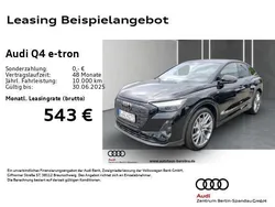 Mythosschwarz metallic Gebraucht 2025 Audi Q4 Sportback e-tron S-Line SUV | 47.888 € (Guter Preis)