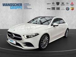 Weißschwarz Gebraucht 2019 Mercedes A220 AMG line Kleinwagen | 21.890 € (Guter Preis)