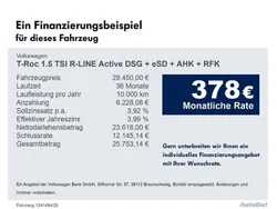 Schwarz Gebraucht 2022 VW T-Roc Active SUV | 29.450 € (Fairer Preis)