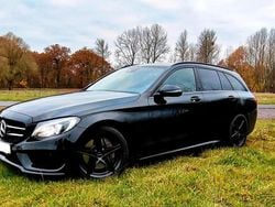 Schwarz Gebraucht 2017 Mercedes C250 AMG line Kombi | 18.444 € (Guter Preis)