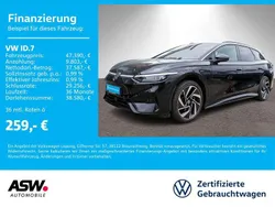 Grenadillschwarz metallic Gebraucht 2024 VW ID.7 Pro Limousine | 47.390 € (Fairer Preis)