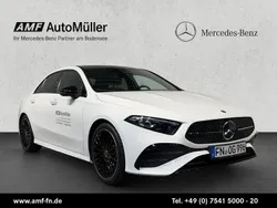 Polarweiß Gebraucht 2023 Mercedes A200 AMG line Limousine | 36.400 € (Teuer)
