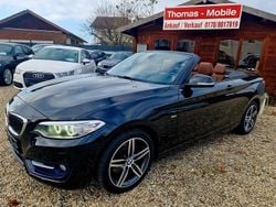 Schwarz Gebraucht 2015 BMW 220 Sport Line Cabrio | 14.999 € (Superpreis)