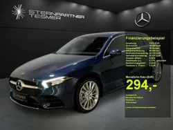 Blau Gebraucht 2022 Mercedes A250 AMG Limousine | 27.210 € (Guter Preis)
