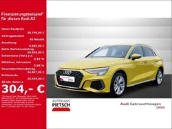 Gelb Gebraucht 2024 Audi A3 Sportback e-tron S-Line Limousine | 38.740 € (Teuer)