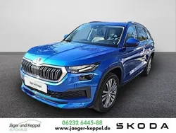 Raceblau metallic met. Gebraucht 2022 Skoda Kodiaq LAURIN & KLEMENT SUV | 34.900 € (Etwas zu teuer)