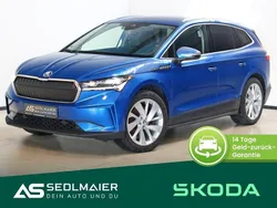 Raceblau met. Gebraucht 2021 Skoda Enyaq iV Suite SUV | 25.900 € (Etwas zu teuer)