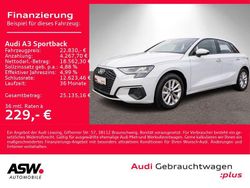 Gletscherweiß metallic Gebraucht 2023 Audi A3 Basis Limousine | 22.830 € (Fairer Preis)
