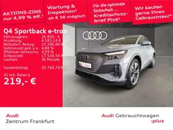 Kieselgrau Gebraucht 2022 Audi Q4 Sportback e-tron Basis SUV | 26.850 € (Guter Preis)