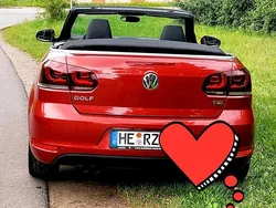 Rot Gebraucht 2012 VW Golf Cabriolet Cabrio | 10.888 €