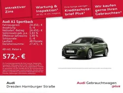 Distriktgrün metallic Gebraucht 2024 Audi A1 Sportback Advanced Plus Kleinwagen | 24.450 € (Guter Preis)