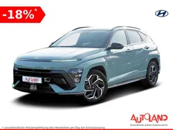 Miragegreen/schwarz Gebraucht 2024 Hyundai Kona N Line SUV | 30.990 € (Fairer Preis)