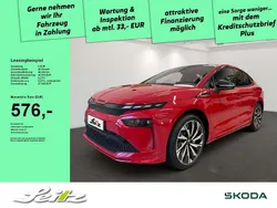 Velvet rot metallic Gebraucht 2025 Skoda Enyaq iV SportLine SUV | 49.380 € (Guter Preis)