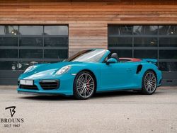 Blau Gebraucht 2016 Porsche 911 Turbo Cabriolet Cabrio | 132.991 € (Etwas zu teuer)