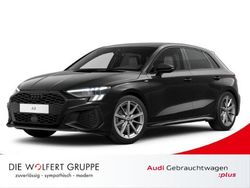 Mythosschwarz metallic Gebraucht 2024 Audi A3 S-Line Limousine | 37.399 € (Teuer)