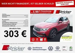 Rot Gebraucht 2021 VW Tiguan Elegance SUV | 28.949 € (Guter Preis)