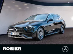 Schwarz Gebraucht 2024 Mercedes C220 AMG line Kombi | 46.900 € (Teuer)