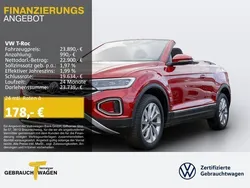 Rot Gebraucht 2023 VW T-Roc Cabriolet Style Cabrio | 23.890 € (Superpreis)