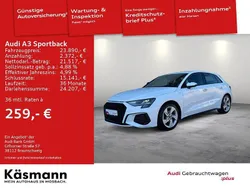 Weiß Gebraucht 2022 Audi A3 Sportback S-Line Limousine | 23.890 € (Guter Preis)