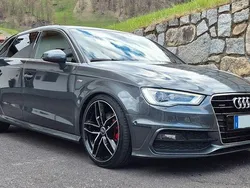 Grau Gebraucht 2015 Audi A3 Sportback S-Line Limousine | 17.700 € (Teuer)