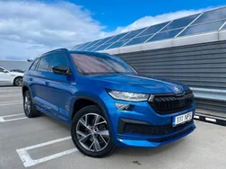 Blau Gebraucht 2022 Skoda Kodiaq SportLine SUV | 33.680 € (Etwas zu teuer)