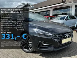 Abyss black (schwarz) Gebraucht 2024 Hyundai i30 Advantage Limousine | 22.980 € (Fairer Preis)