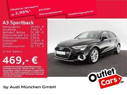Schwarz Gebraucht 2022 Audi A3 Sportback Advanced Kleinwagen | 24.652 € (Fairer Preis)