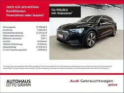 Schwarz (mythosschwarz metallic) Gebraucht 2023 Audi Q8 e-tron Advanced SUV | 51.978 € (Guter Preis)