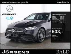 Obsidianschwarz metallic Gebraucht 2024 Mercedes C300 AMG Limousine | 53.490 € (Teuer)