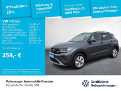 Grau Gebraucht 2024 VW T-Cross Life SUV | 24.490 € (Fairer Preis)