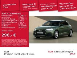 Distriktgrün metallic mythosschwarz metallic Gebraucht 2024 Audi A1 Sportback Advanced Plus Kleinwagen | 22.980 € (Fairer Preis)