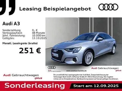 Florettsilber metallic Gebraucht 2024 Audi A3 Advanced Plus Limousine | 27.728 € (Superpreis)