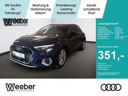 Navarrablau (metallic) Gebraucht 2024 Audi A3 Sportback e-tron Ambiente Limousine | 32.630 € (Fairer Preis)